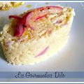 Risotto emmental et oignons rouge