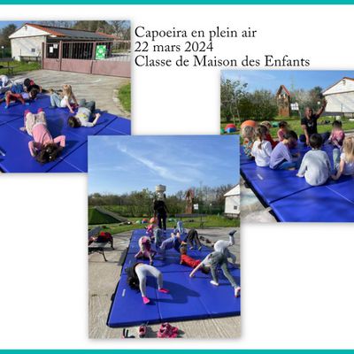 Capoeira en plein air avec la classe de Maison des Enfants