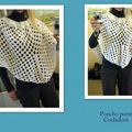 Voici mon poncho porté :) J'ai tenté de passer