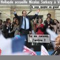 FRANCOIS HOLLANDE RECONNAIT ENFIN A VINCENNES SON INCAPACITE A DIRIGER LA FRANCE ET ACCUEILLE NICOLAS SARKOZY