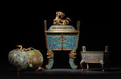 Cloisonné enamels formely in the Collection of the Chang Foundation sold at Bonhams HK, 29 November 2023