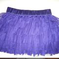 Jupe courte en tulle violette