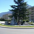 Rond-point à Saint Jean de Maurienne