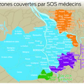 Zones couvertes par SOS médecins