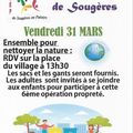 Marche pour la propreté le 31 mars à Sougères en Puisaye 