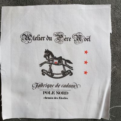transferts sur tissu thème Noël