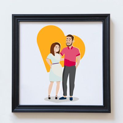 Joyeux portrait personnalisé