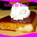 FLAN DE RIZ AU LAIT