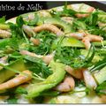 Pizza blanche à l'Avocat et aux Crevettes