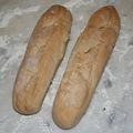 Baguettes pain blanc