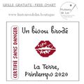 Bisous Brodé de Histoire de Lin