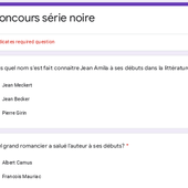 Concours série noire