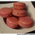 MACARONS ROSES, GANACHE CHOCOLAT BLANC ET FRAMBOISES