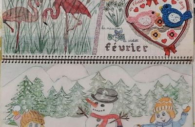Cahier créatif...mois de février...