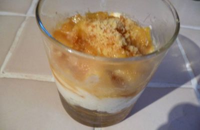 Verrine pomme et caramel au beurre salé