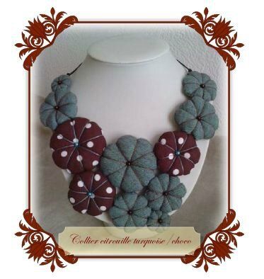 colliers citrouilles en coton et lin...