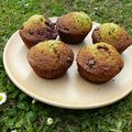 Muffins marbrés pistache et chocolat