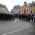 cérémonies de l'armistice du 11 novembre 1918 - Avranches - mardi 11 novembre 2014