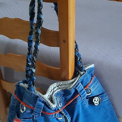 Mon new sac à main en  jeans.