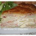 Tourte jambon fromage