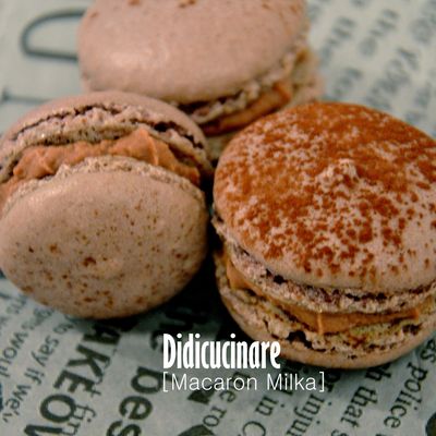 Macarons: Macaron au chocolat Milka