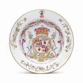  An armorial soup plate, circa 1723