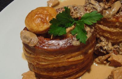 Vol-au-vent aux champignons 