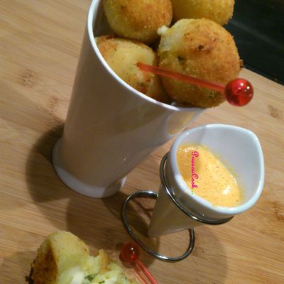 CROQUETTES DE POMMES DE TERRE COEUR COULANT