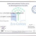 Label éco-collège 