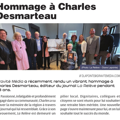 Un vieil ami tourne la page à Boucherville : la retraite pour Charles Desmarteau