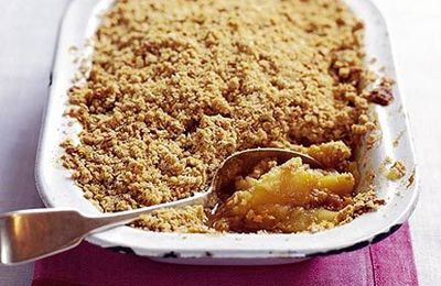 Crumble aux pommes.