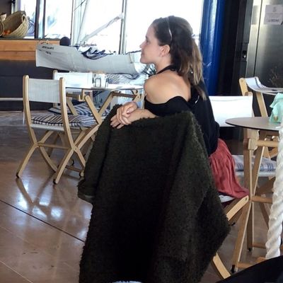 Vendredi 14 fevrier 2020, diner romantique sur un bateau avec son copain Leo Robinton, Formentera Espagne