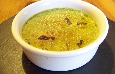 Crème brûlée au thé vert