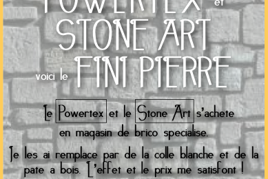 Technique du Powertex et de la Stone Art 