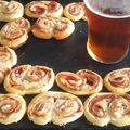 Palmiers Boursin jambon.