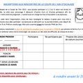 MISE A JOUR CALENDRIER COMPETITIONS