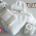 TUTO tricot bébé, Patron FACILE layette bb à tricoter PDF