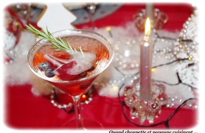 COCKTAIL PETILLANT MYRTILLES ET LIMONCELLO