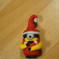 Fimo minion de noël