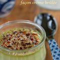 Crèmes coco-Matcha façon crème brûlée