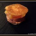 Mille feuille de foie gras et chutney de mangues