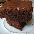 Le brownie ...expérience à renouveller avec des noix