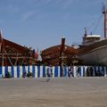 bateaux sur le port d'Essaouira