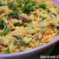 Salade de risetti à l'indienne