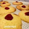 Cookies au chocolat blanc et framboises