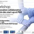 WORKSHOP "L'innovation collaborative au sein des start-up et PME"