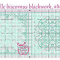 Grille biscornu blackwork #M05