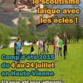 séjour juillet 2015 camp de scoutisme Eclaireuses Eclaireurs de France Talence