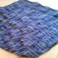 Mon textured shawl couleur lilas enfin terminé!