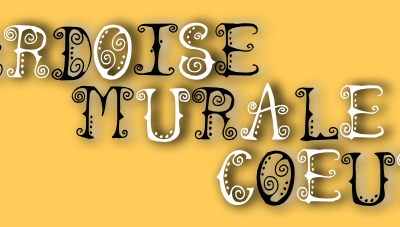 Ardoise Murale, Coeur tableau noir pour maman